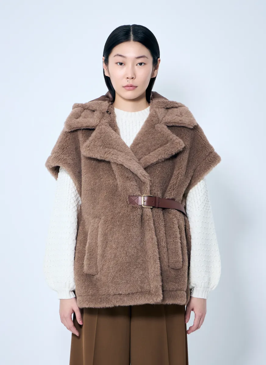 Teddy Fabric Gilet Cape