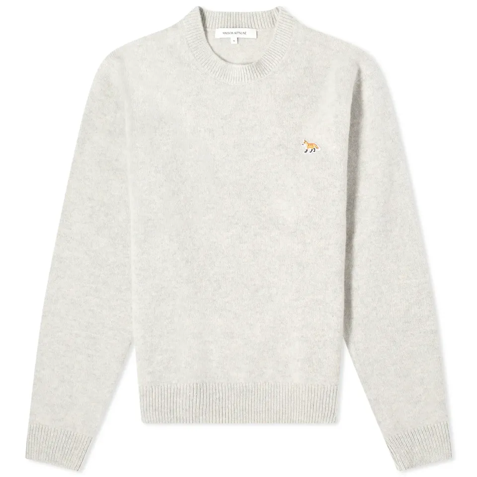 Baby Fox Patch Crew Knit