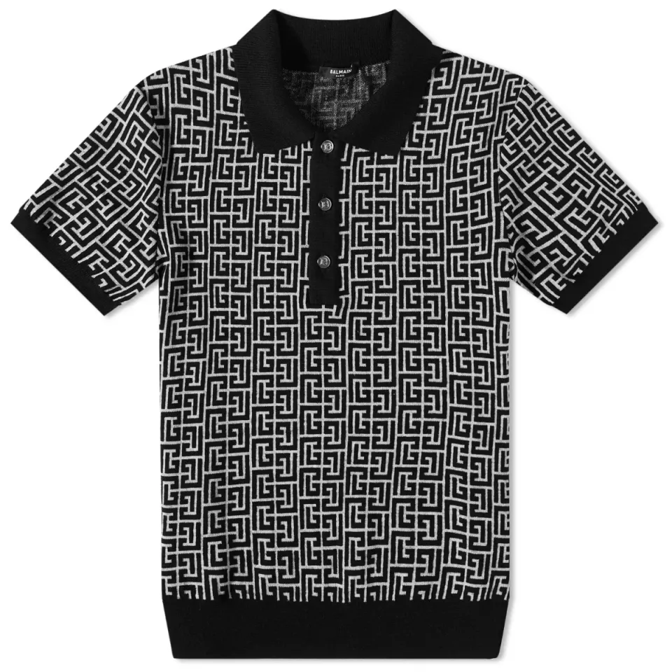 Monogram Knitted Polo