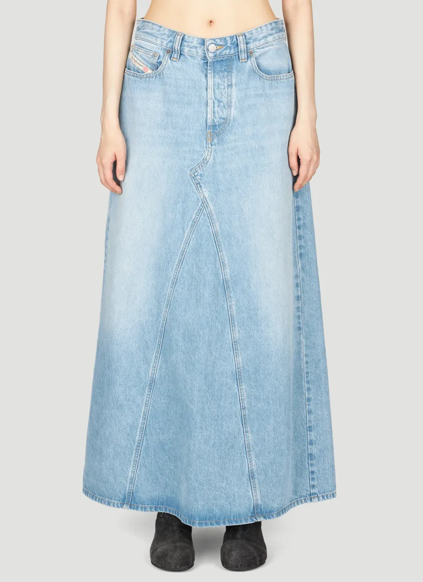 De-Pago Denim Maxi Skirt