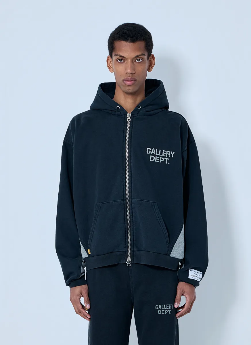 Zip-Up Logo Hoodie