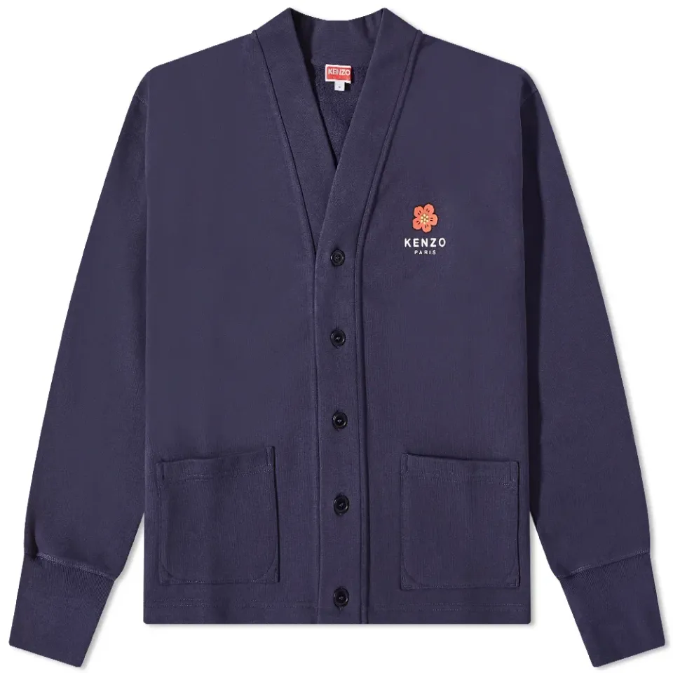 Kenzo Back Logo Jersey Cardigan