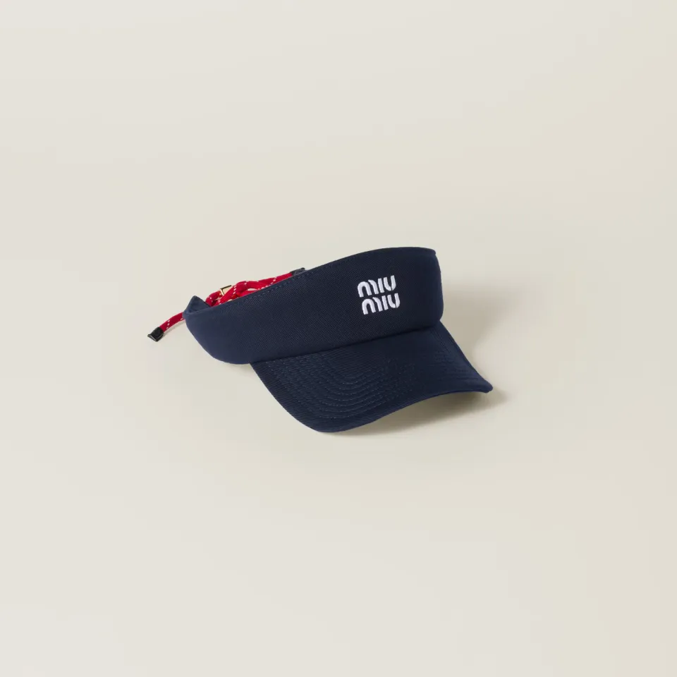 Denim visor