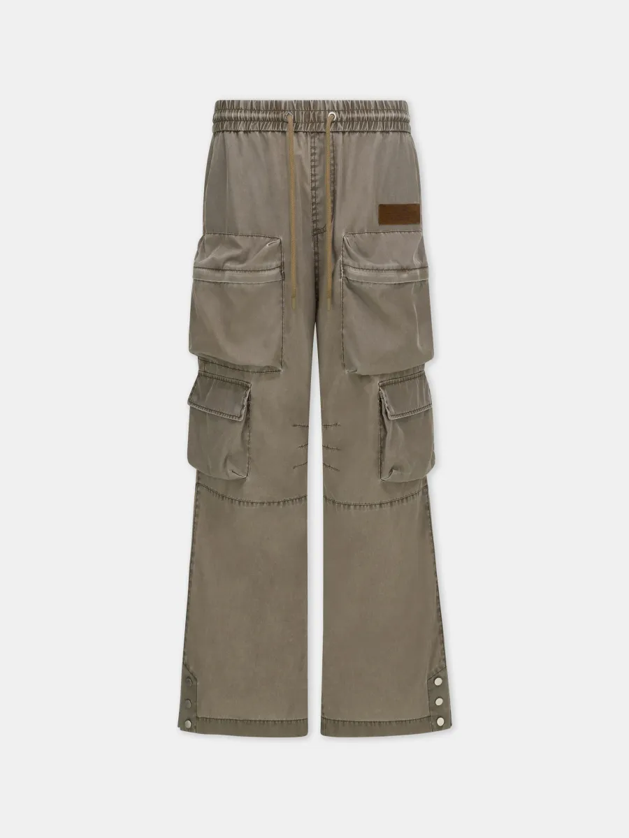 DRAWSTRING CARGO PANT - Espresso