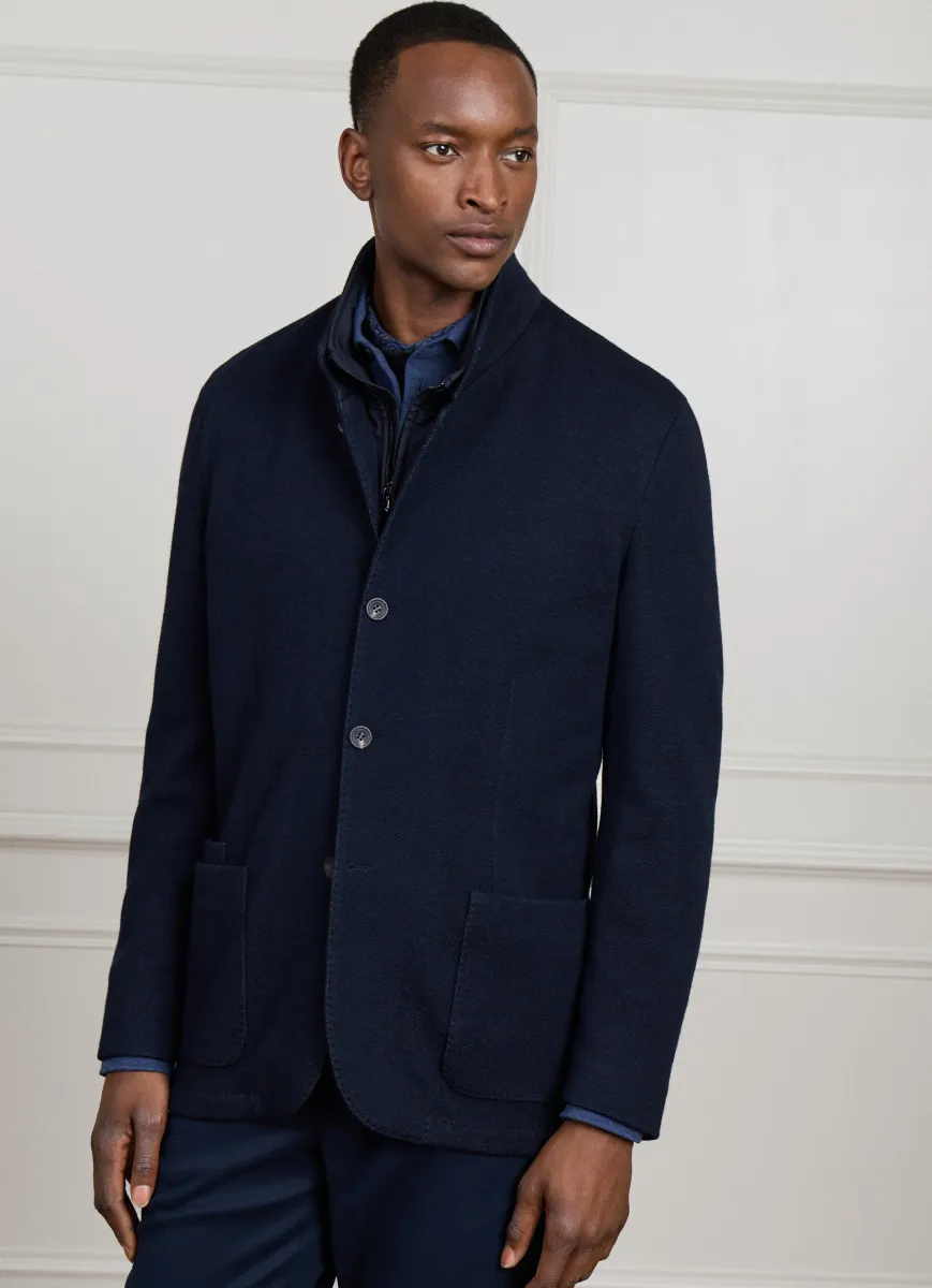 Pure Cotton Double Face Pique Blazer