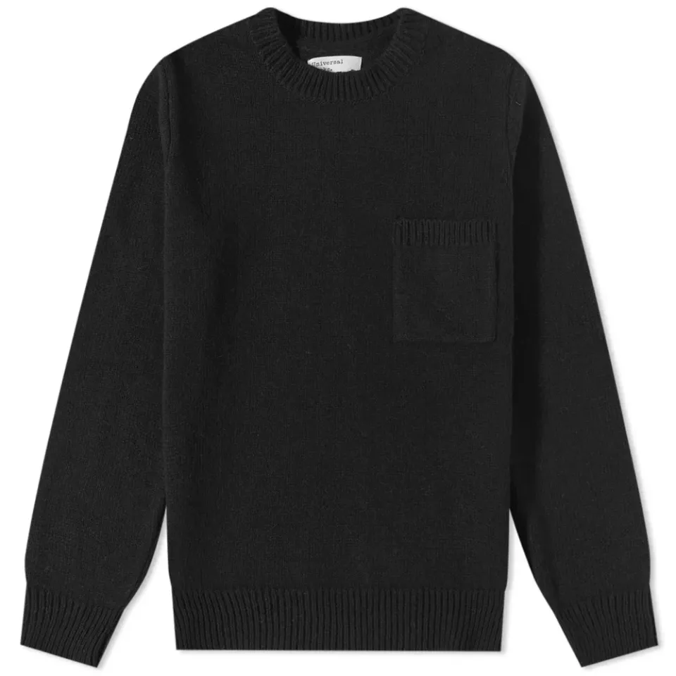 Loose Pocket Crew Knit