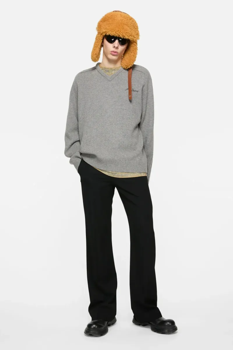 Wool v-neck sweater