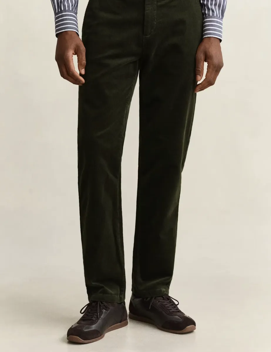 Regular Fit Cotton Rich Corduroy Chinos