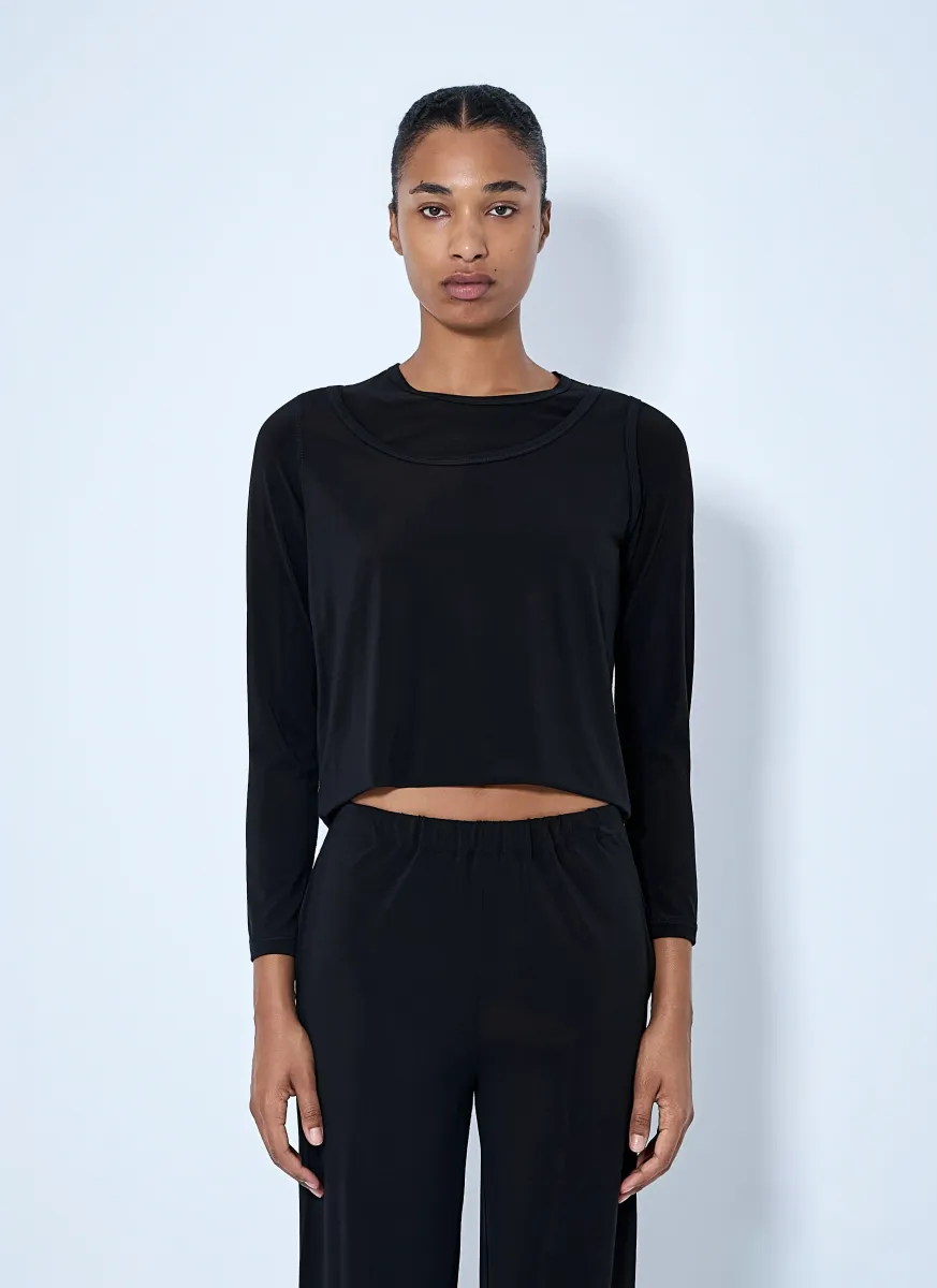 Long Sleeve Cropped Top