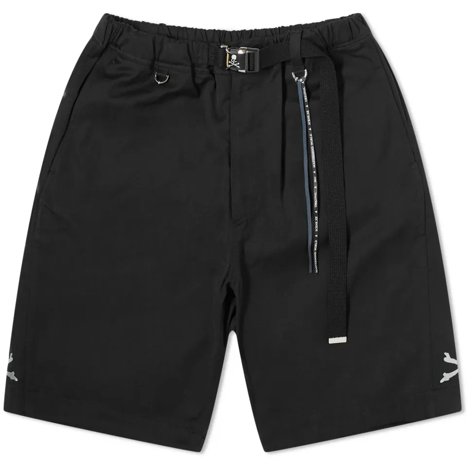 Belted Drawstring Skull Shorts