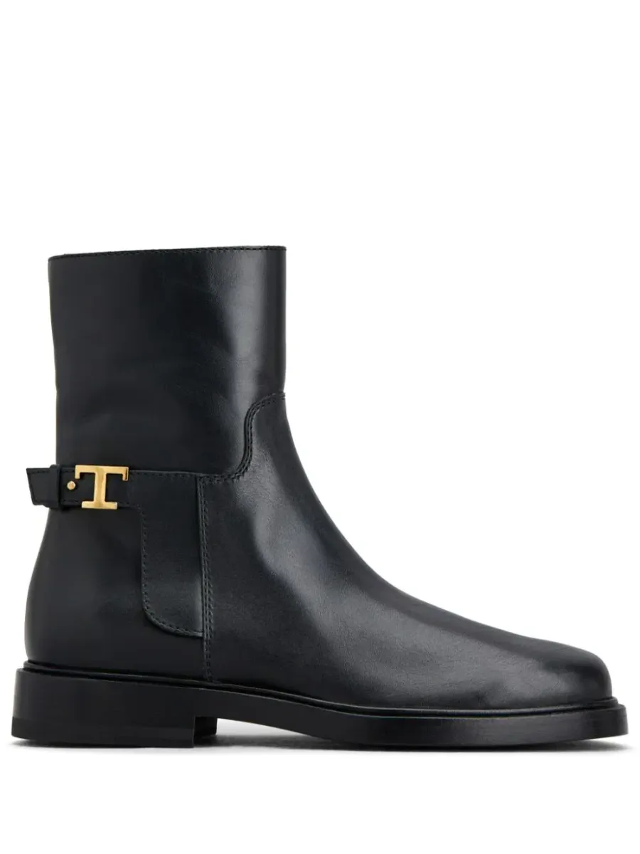 T-Timeless Leather Ankle Boots Black