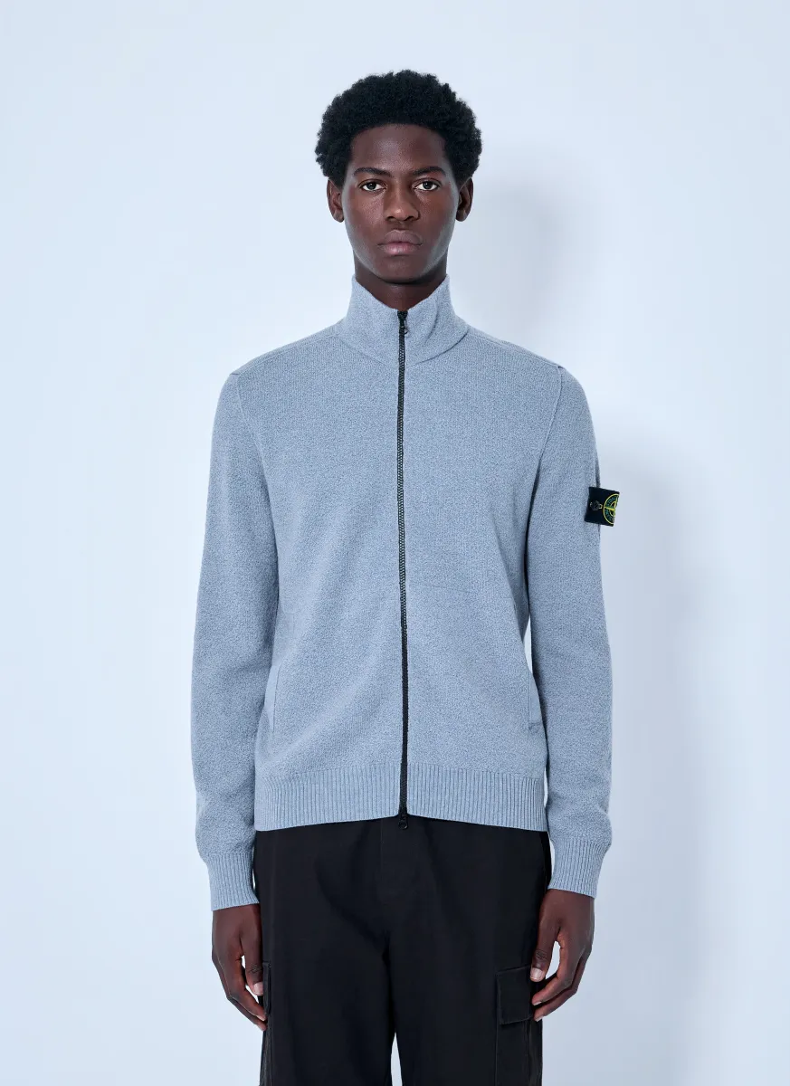 Zip-Up Knit Sweater