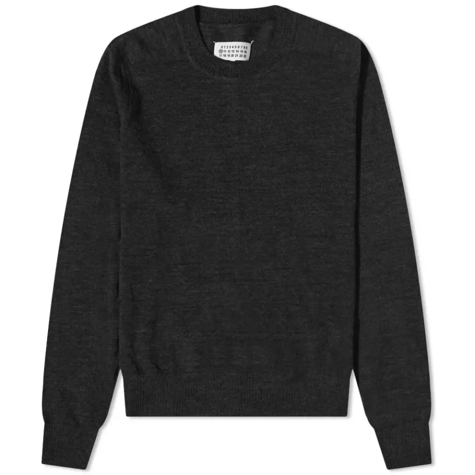 Elbow Patch Crew Knit