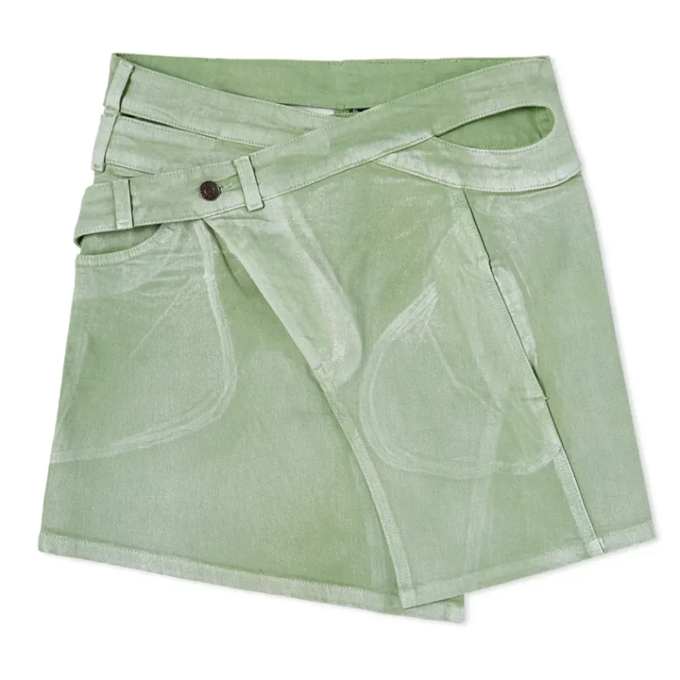 Signature Wrap Mini Skirt