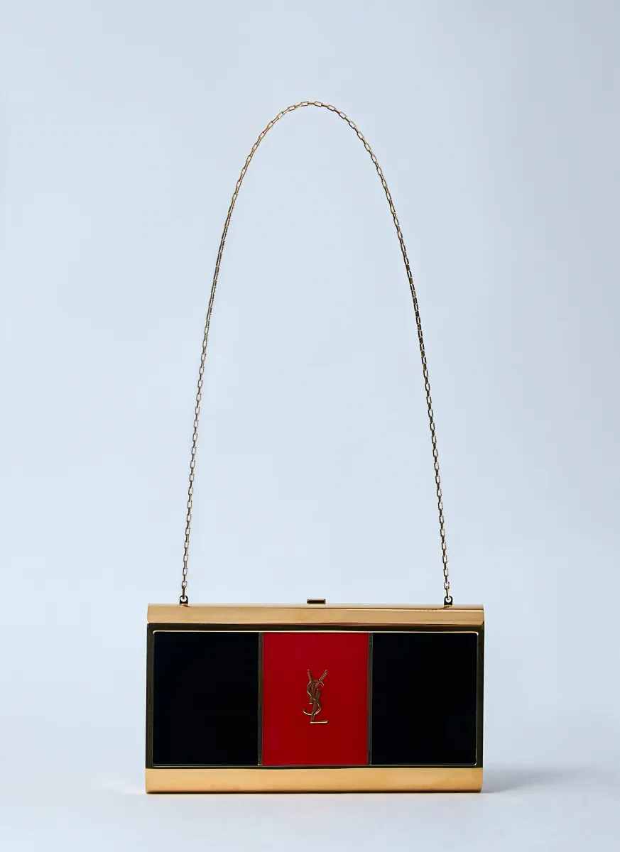 Metal Minaudière Shoulder Bag