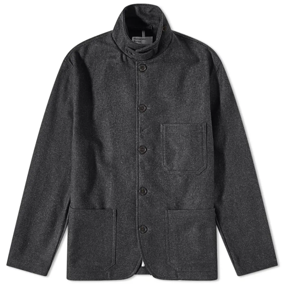 Melton Wool Bakers Chore Jacket