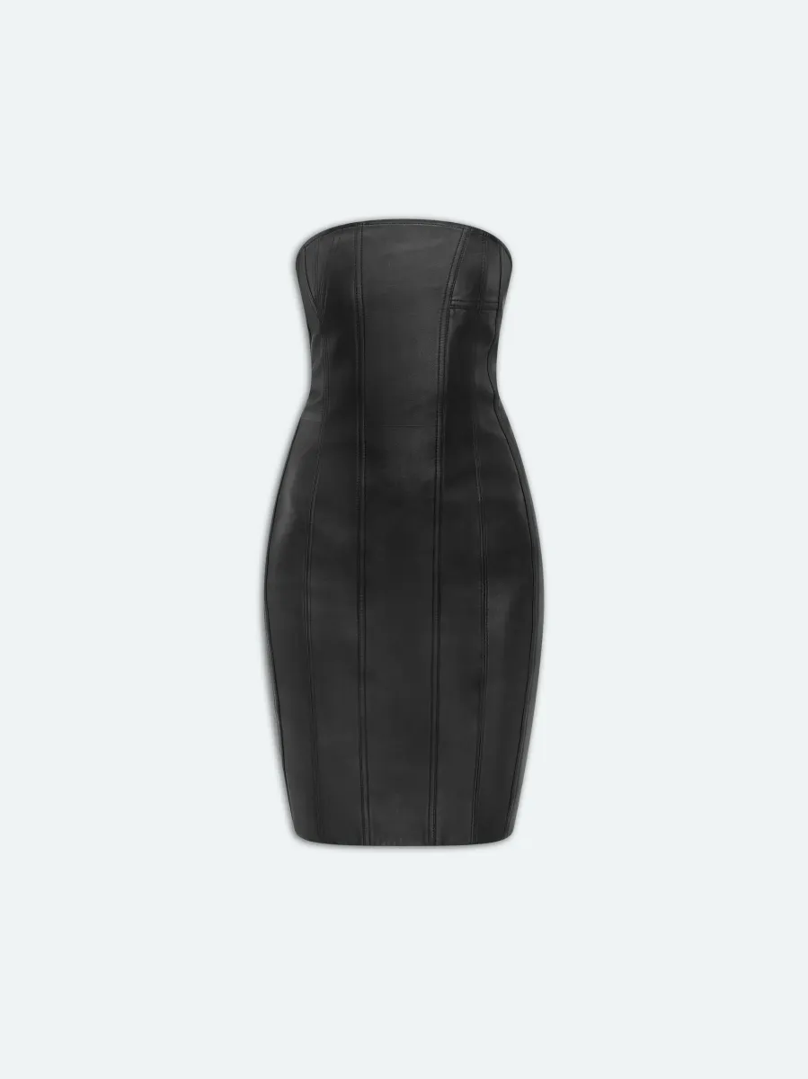 WOMEN - MA BUSTIER MINI DRESS - Black