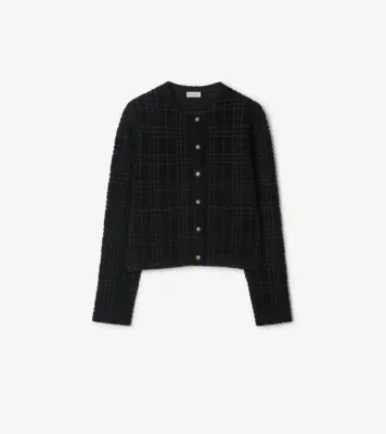 Wool Blend Jacket in Black