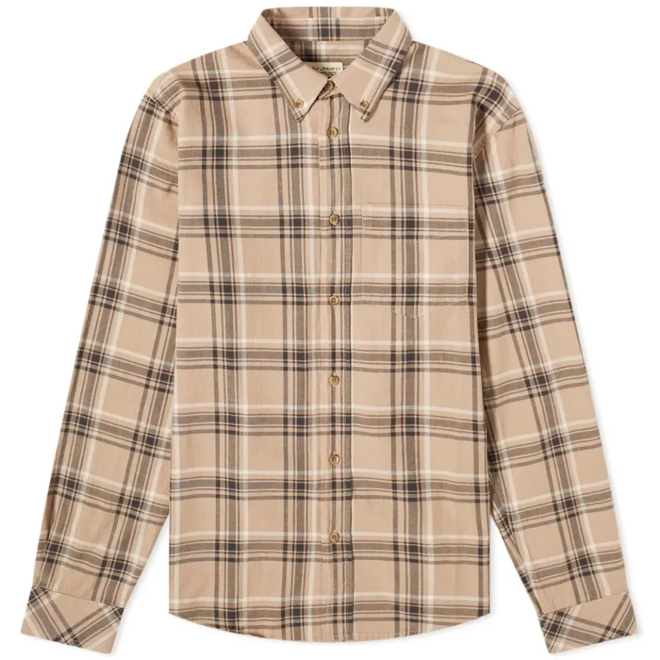 Nudie Chuck Plaid Twill Shirt
