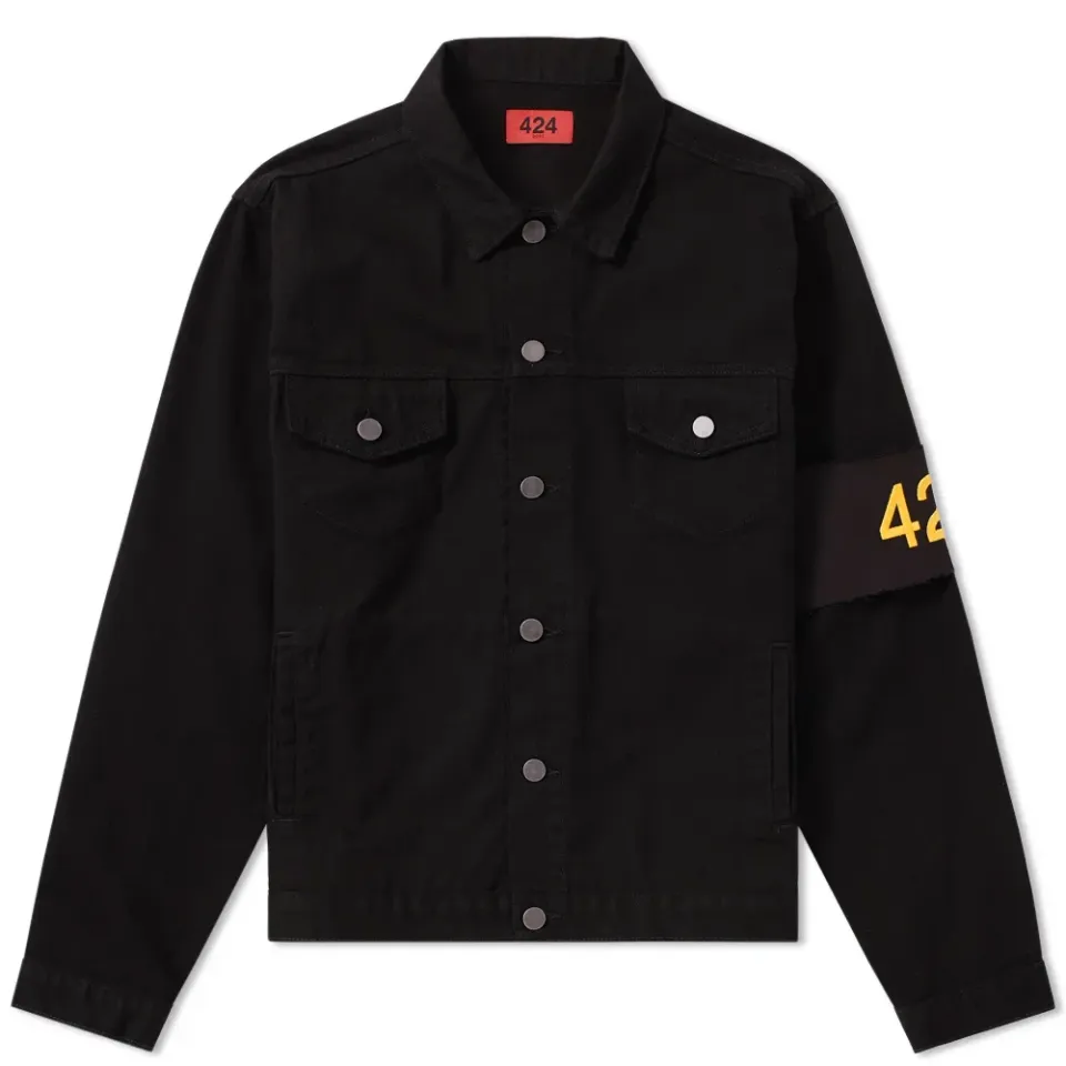 Armband Denim Trucker Jacket
