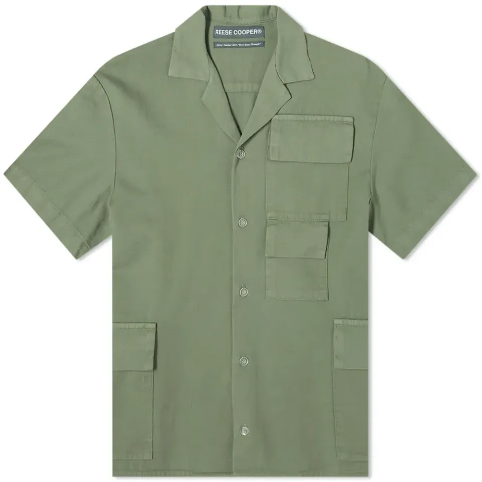 Short Sleeve Cotton Cargo Shirt