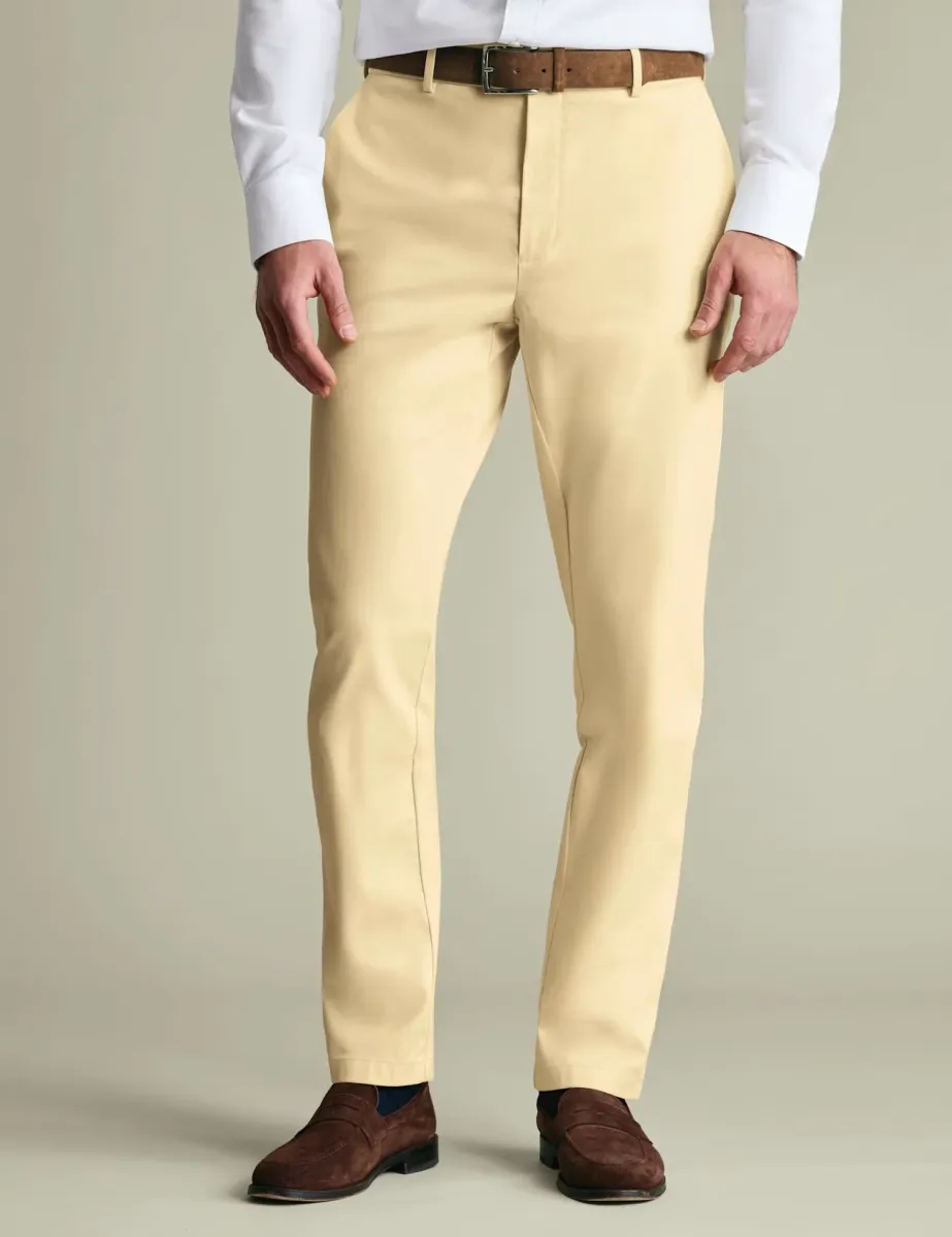 Ultimate Non Iron Slim Fit Chinos Lemon