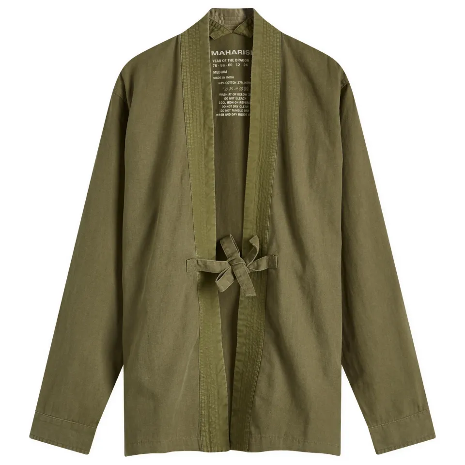 Hemp Embroded Hanten Shirt