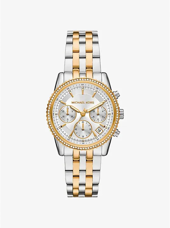 Mini Bryant Pavé Two-Tone Watch