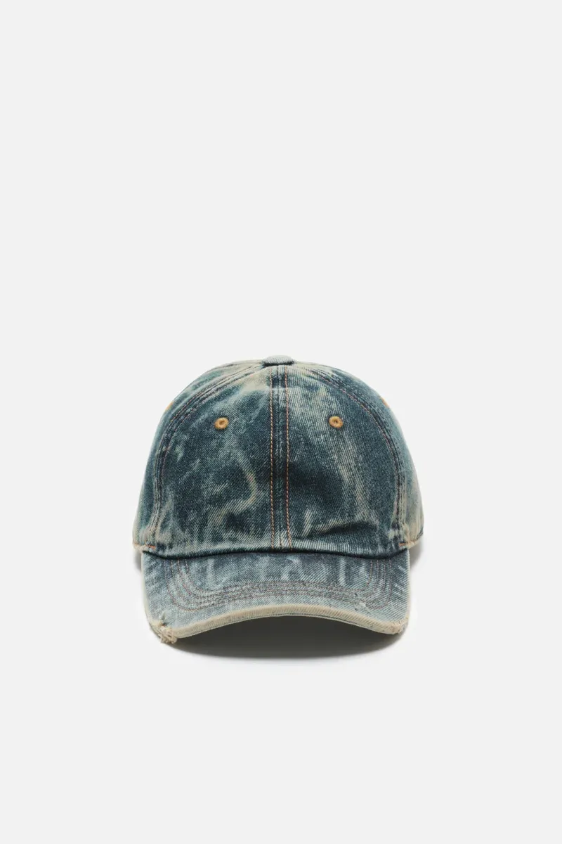 Denim logo cap