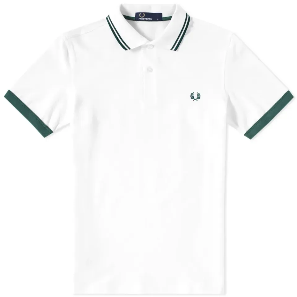 Fred Perry Solid Cuff Pique Polo