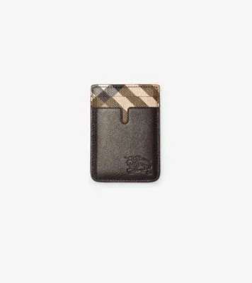 Pop Check Magnetic Card Case in Sand beige
