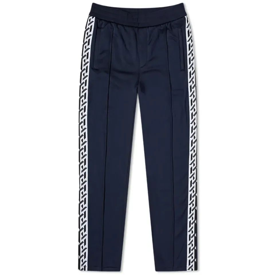 Logo Greek Band Stripe Track Pant