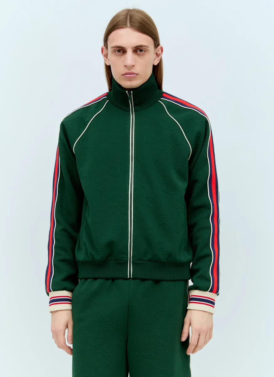 GG Jacquard Zip Sweater
