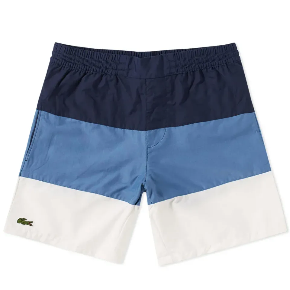 Wide Stripe Swim Short