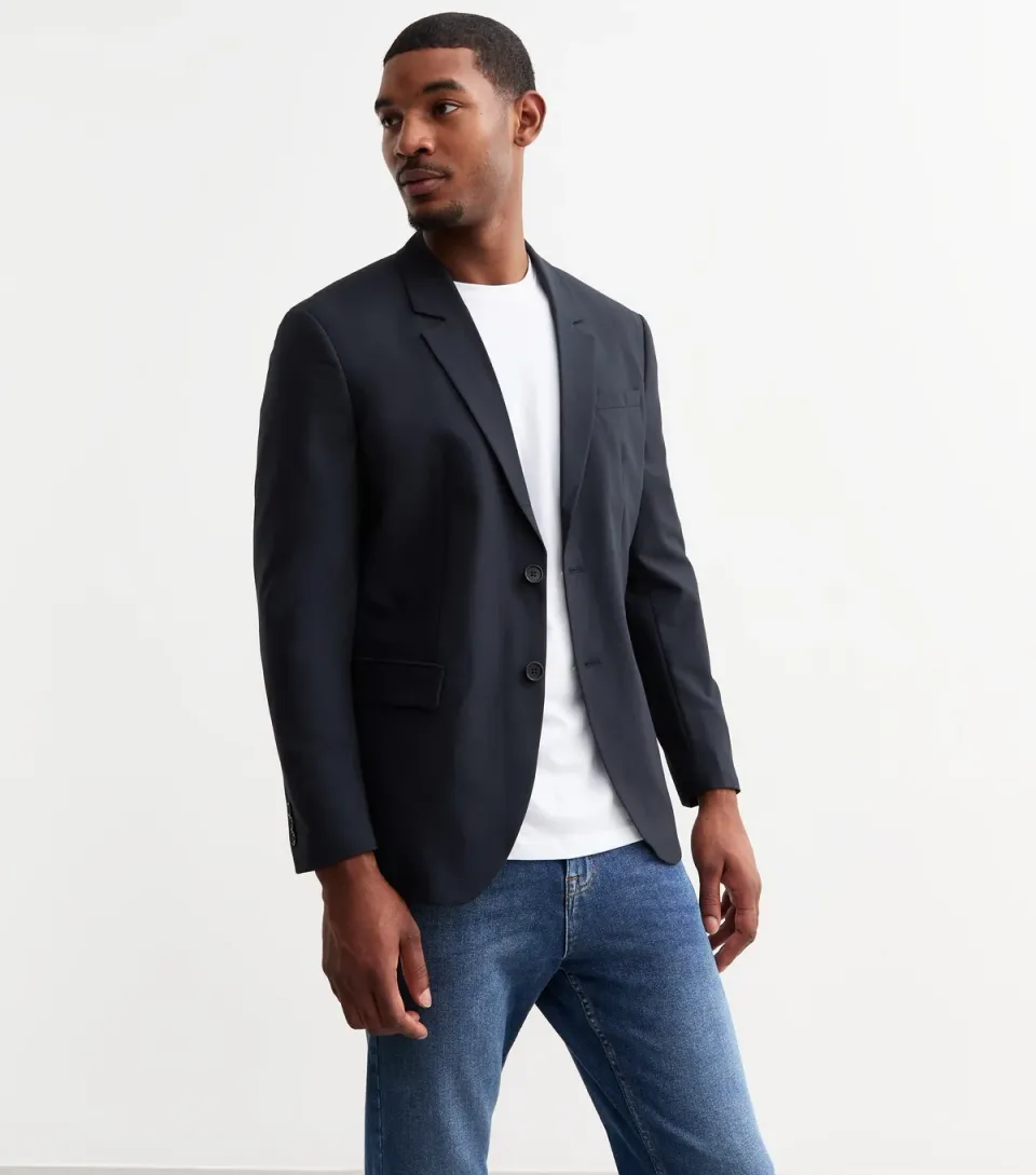 Men's Navy Regular Blazer