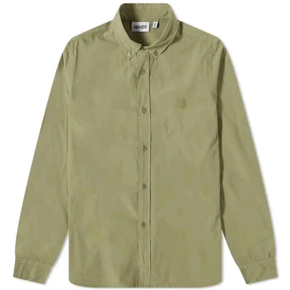 Tiger Crest Poplin Shirt
