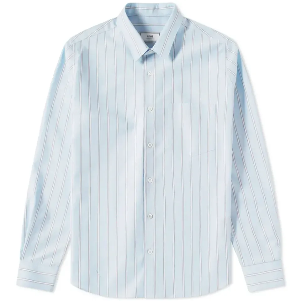AMI Striped Oxford Shirt