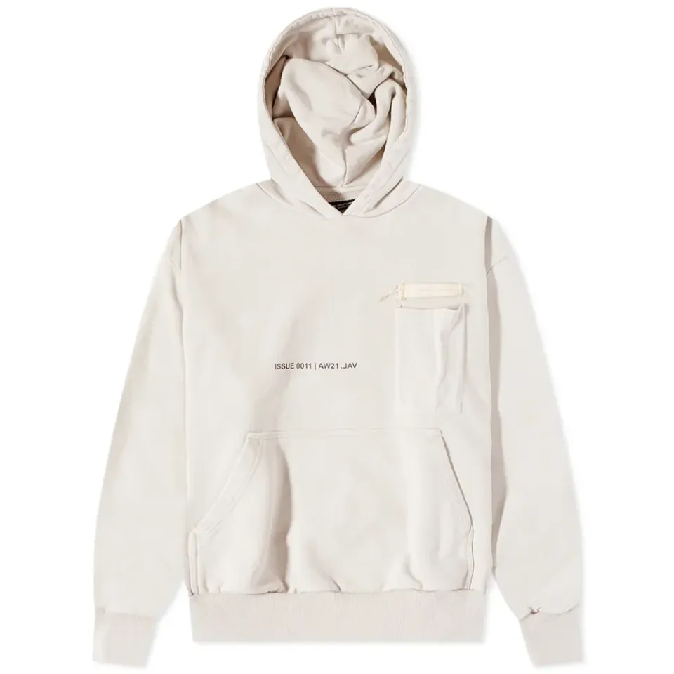 Raw Badge Popover Hoodie