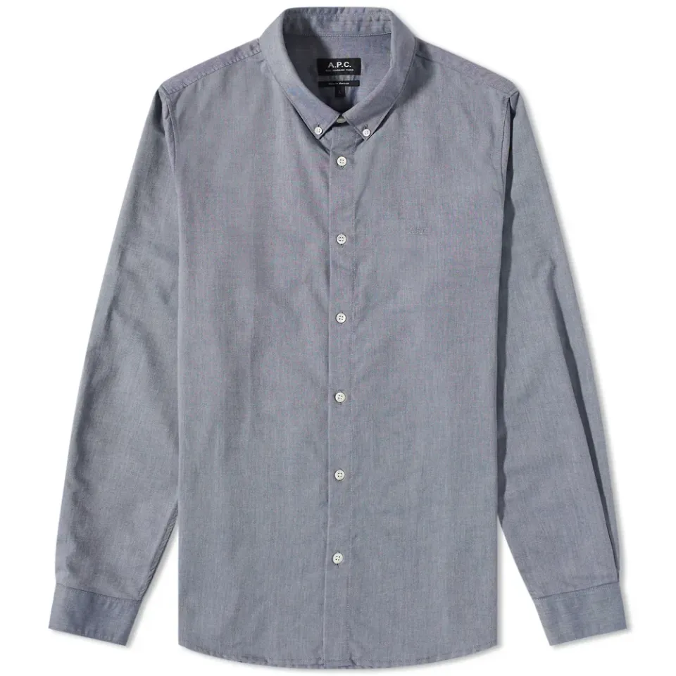 A.P.C Greg Button Down Logo Oxford Shirt