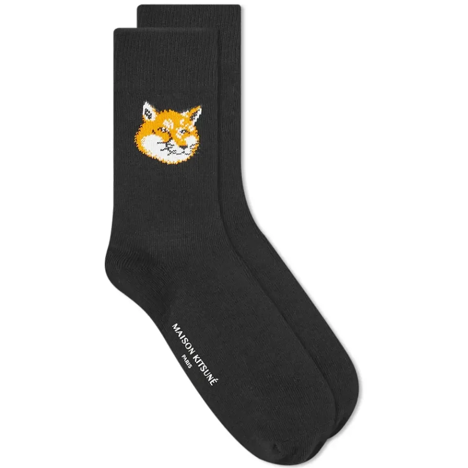 Maison Kitsuné Fox Head Socks