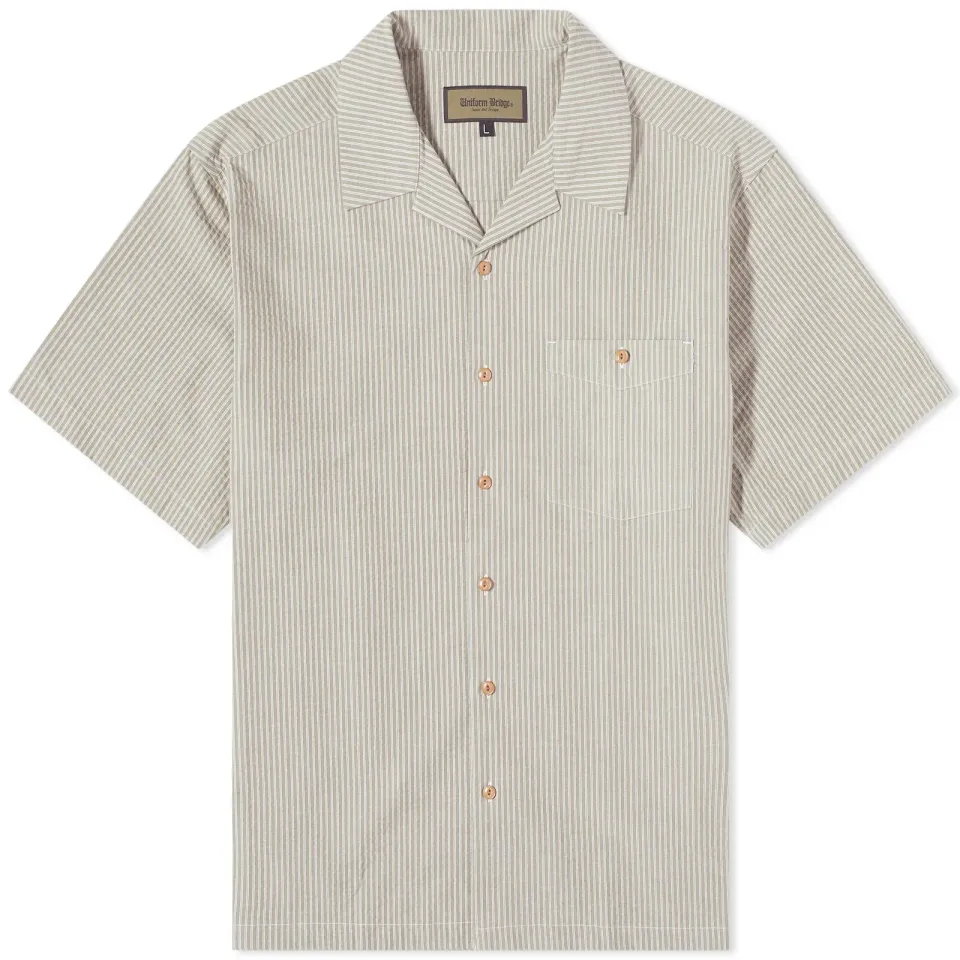 Stripe Short Sleeve Vacation Shirt