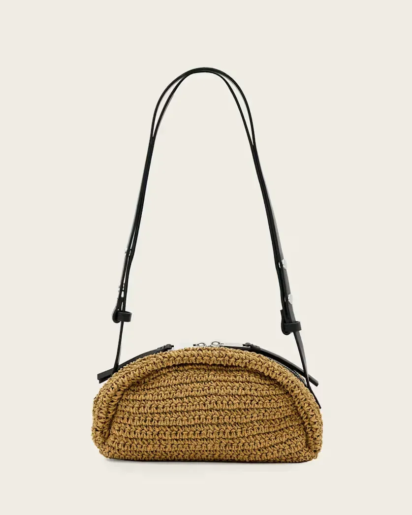 Rosalie Arc Woven Crossbody Bag