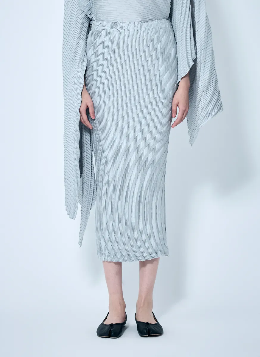 Nuance Pleats Solid Skirt