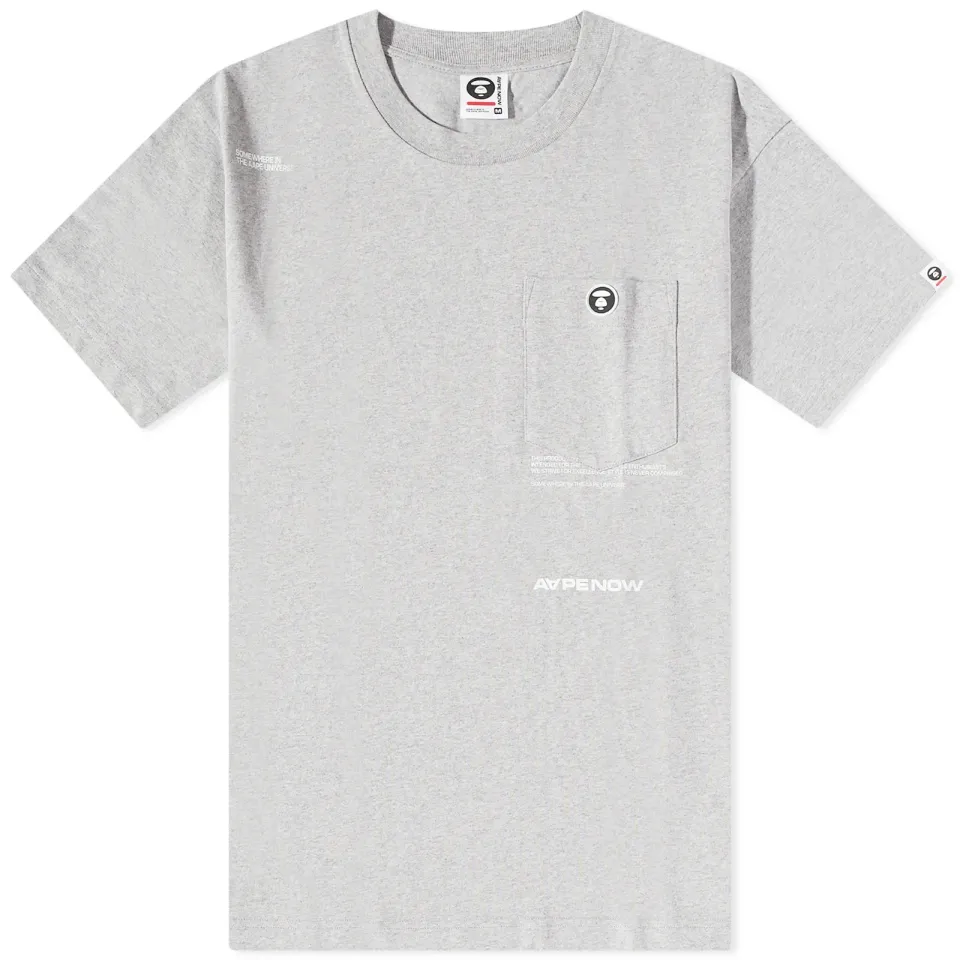 AAPE Now Silicone Badge Pocket T-Shirt