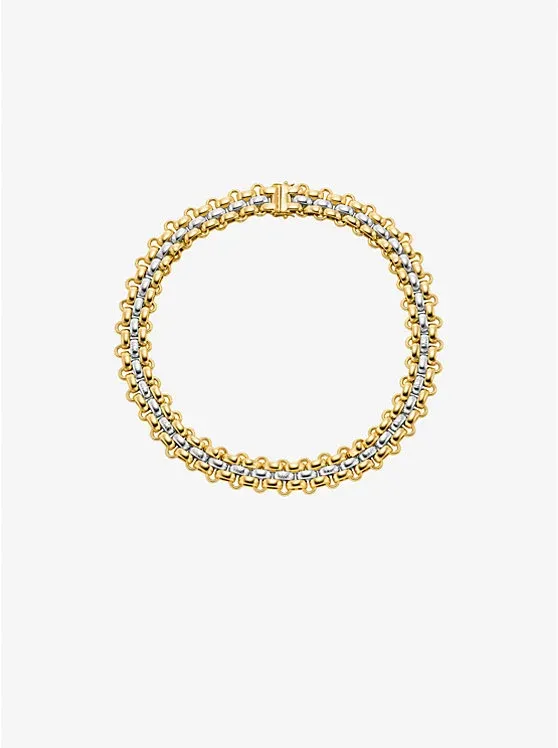 Two-Tone 3-Link Necklace