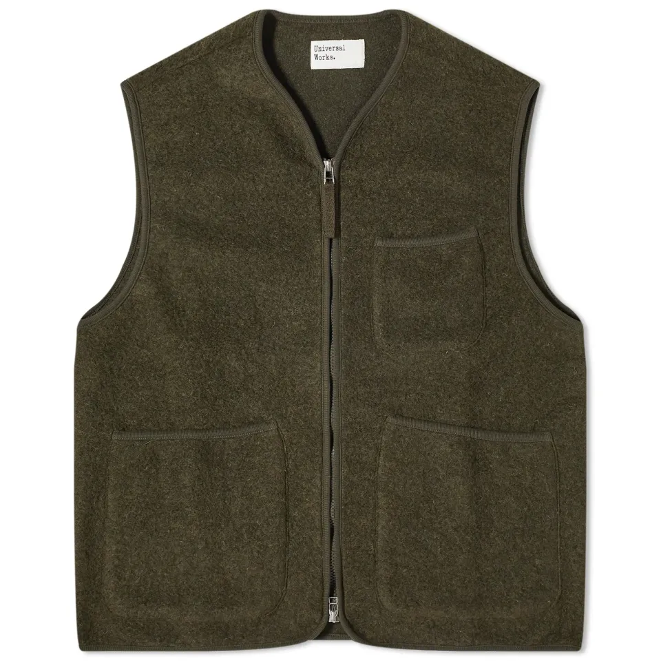 Wool Fleece Zip Gilet - END. Exclusive