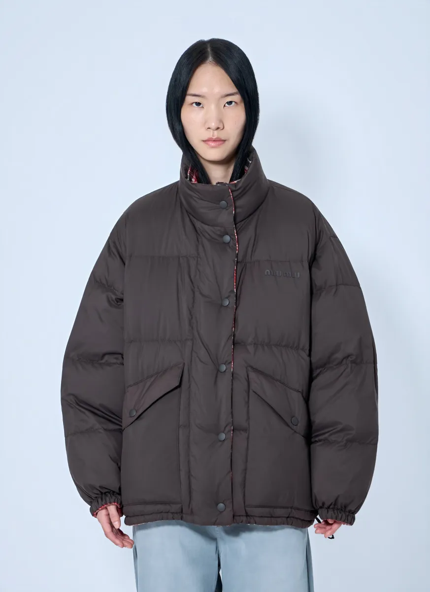 Padded Jacket with High Collar