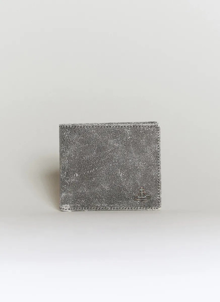 Distressed Bi-Fold Leather Wallet