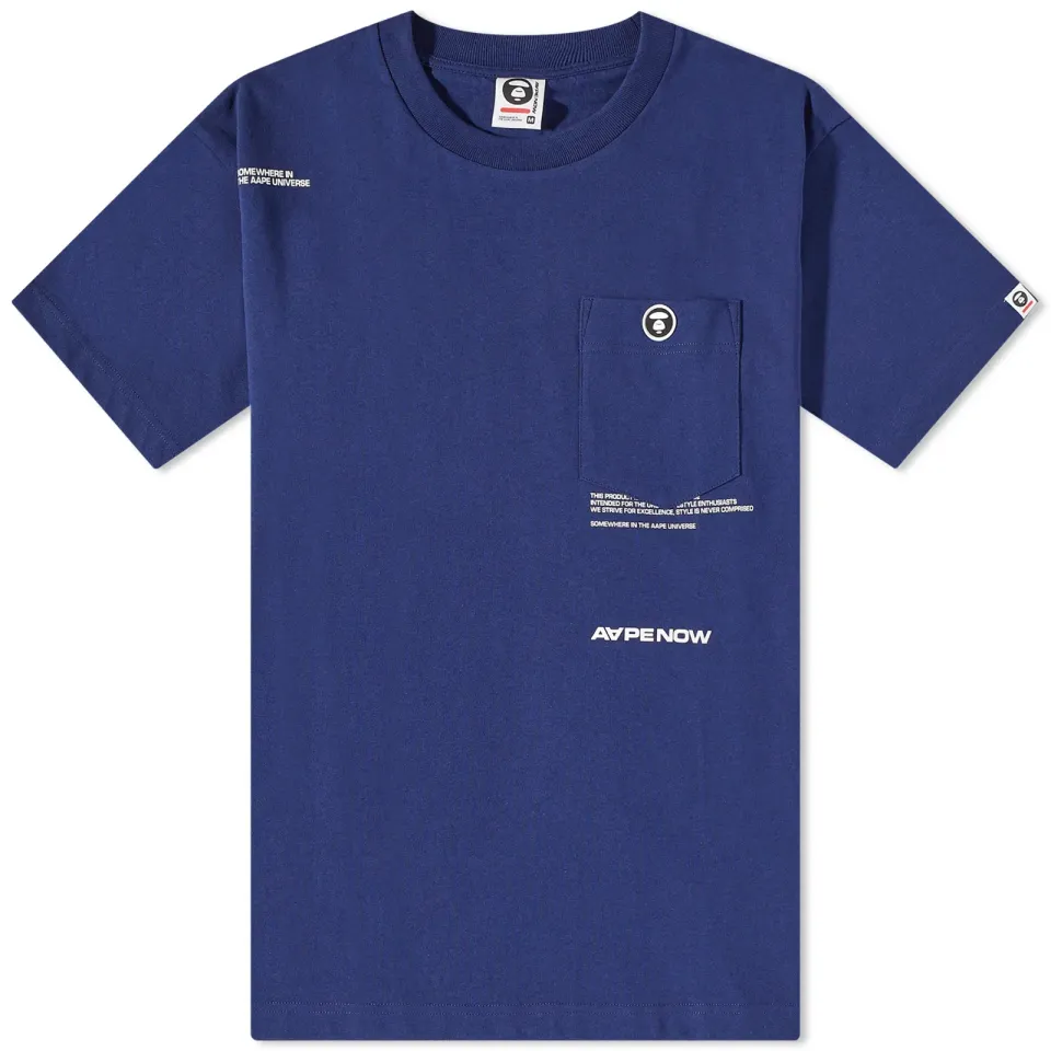 AAPE Now Silicone Badge Pocket T-Shirt