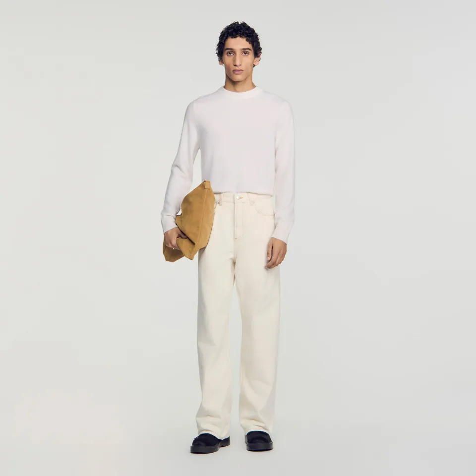 Baggy contrast jeans